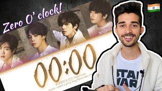 Indian Reaction on BTS 방탄소년단 - 0000 Zero OClock LYRICS Color Coded Lyrics EngRomHan