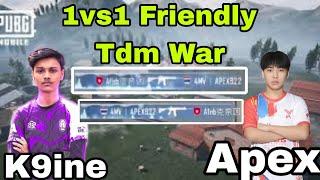 A1Nb K9ine vs 4mv Apex 1vs1 Intense Tdm Battle  K9ine vs Apex 