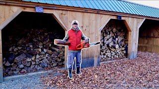 Prepping the Homestead For WINTER....What it Really Takes to Heat a Homestead with WOOD
