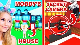 I *SECRETLY* Set Up CAMERAS ALL Throughout Moodys HOUSE In Adopt Me Roblox