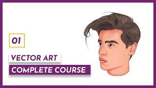 Vector Art Portrait Illustration  ADOBE ILLUSTRATOR