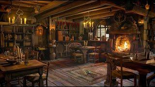 Medieval Lute Tunes  Cozy Tavern Atmosphere for Sleep  Relaxation Reading 