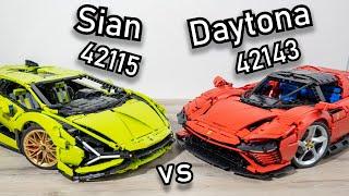 LEGO Ferrari Daytona SP3 vs LEGO Lamborghini Sian  LEGO 42143 vs 42115  LEGO 42115 vs 42143