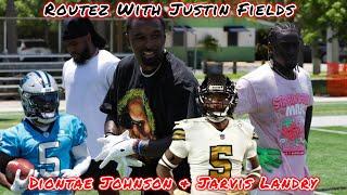 Routez With Justin Fields  Diontae Johnson & Jarvis Landry  Must Watch