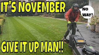 Important Lawn Work To Even Though It’s November.