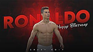 HAPPY BIRTHDAY - RONALDO EDIT  Cristiano Ronaldo  Ronaldo  Ronaldo Status  Birthday Status