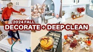 NEW  2024 FALL DECORATE + CLEAN WITH ME  FALL HOME DECOR 2024  CLEANING MOTIVATION HOUSE CLEANING