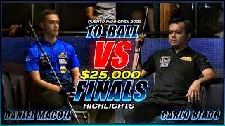 CARLO BIADO VS DANIEL MACOIL 10-BALL OPEN CHAMPIONSHIP FINALS 2022 - HIGHLIGHTS