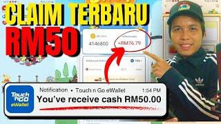 CLAIM DUIT FREE RM50 ke TNG eWallet Aplikasi Buat Duit Touch n go 2024