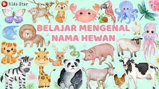 100 NAMA HEWAN BAHASA INDONESIA & BAHASA INGGRIS  BELAJAR NAMA HEWAN BINATANG LEARN OF ANIMALS NAME