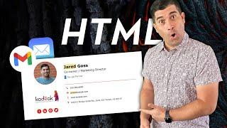 Beginner Create A Custom HTML Email Signature for FREE in 5 Min