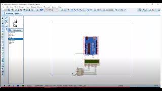 تشغيل شاشة في برنامج بروتوس  lcd i2c proteus simulation