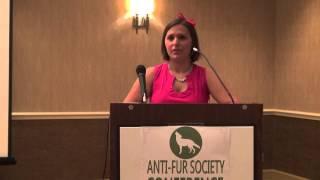 Australias Progresses & Challenges talk at Anti-Fur Society Conference with Leigh-Chantelle