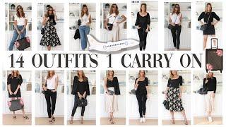 How to pack using ONE Carry On for ONE WEEK of outfits *Genius Packing Method Revealed*