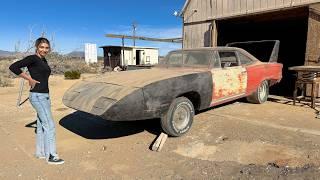 I found an ABANDONED Plymouth Superbird in the middle of the desert