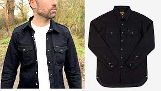 Iron Heart 14oz Selvedge Denim Western Shirt Review - BlackBlack