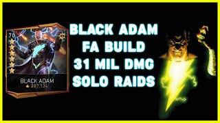 Black Adam Fast Attack Build 31 Mil Damage  Injustice 2 Mobile  Solo Raids