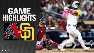 D-backs vs. Padres Game Highlights 6724  MLB Highlights