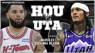Utah Jazz vs Houston Rockets Full Game Highlights  Mar 23  2024 NBA Season