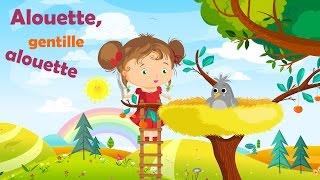 Alouette gentille alouette - French Nursery Rhyme for kids and babies with lyrics