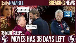 MOYES HAS 36 DAYS LEFT  TIM IS NEW DADDY  PLAN THE LEAVING DO
