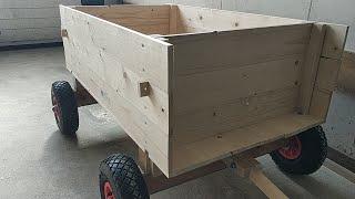 Making a DIY hand pulled wagon from wood