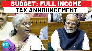 Budget 2024 Income Tax Changes In New Regime - New Slabs Standard Deduction  Nirmala  Modi Govt