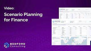 Demo Video Scenario Planning for Finance