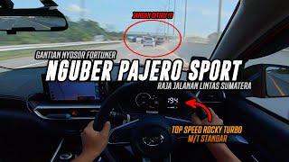Gantian Nyosor Fortuner  Ngos2an Ngejar Pajero Sport ‼️ Top Speed Rocky Turbo 194 Kmh POV Driving