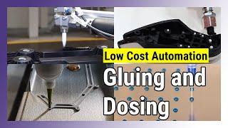 Automated gluing and dosing with a robot 