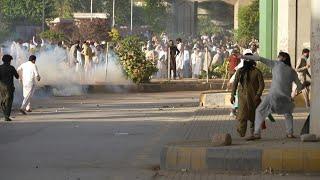 Police clash with protesters in Peshawar following Imran Khans arrest  AFP