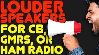Make Your CB Radio GMRS Or Ham Radio Louder - Midland External Speakers For Baofeng UV-5R & More