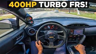 EPIC FIRST DRIVE IN MY 400HP TURBO FRS - BUILT FA20 & 17 PSI BOOST