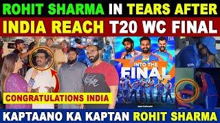 ROHIT SHARMA IN TEARS AFTER INDIA REACH T20 WORLD CUP FINAL  IND BEAT ENG T20 WORLD CUP 2024