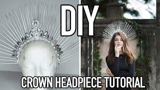 TUTORIAL HOW TO MAKE A DIY CROWN HEADPIECE USING NECKLACES  FOR FASHION PHOTOGRAPHY ON A BUDGET