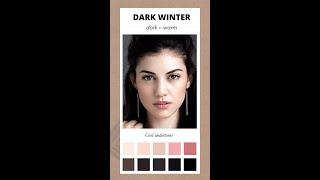 ARE YOU A DARK WINTER? 12 seasons color analysis