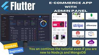Flutter ECommerce App with Admin Panel  Flutter E Commerce App  Flutter Tutorial for Beginners