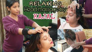 Relaxing HEAD MASSAGE ‍️ BY Barber KAJALRELIEF from neck pain and stresshelp to reduce INSOMNIA