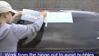 How to Install a Large Vinyl Decal or Sticker