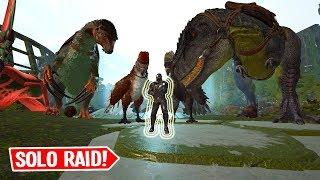 Destroying A Tribe Solo - ARK Solo Small Tribes PvP