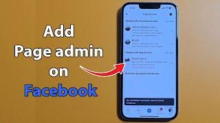 How to add an admin to a facebook page on iphone