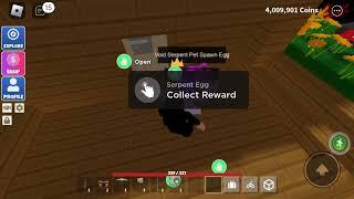 I got a serpent egg In Roblox islands