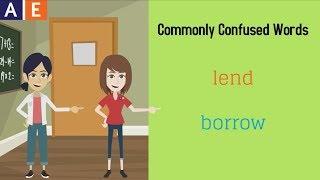 Commonly Confused Words - Borrow and Lend