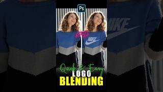 How to Blend Logo in Photoshop - Short Photoshop Tutorial  #shorts #photoshoptutorial