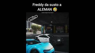 FREDDY da susto al Aleman #desst3 #donclips #spainrp #spain #roleplay #gta #freddytrucazo #bo #clips