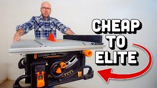 Transforming a Cheap Table Saw Into a Professional Cabinet Saw