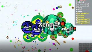 EXTREME WINS CLIPS ON AGAR.IO 2021 USING AGARBOT.OVH 132 MASS BOTS