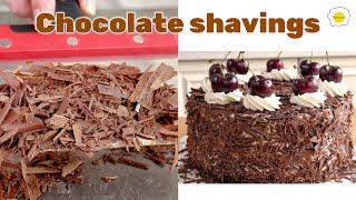 Chocolate shavings recipe