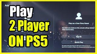 How to Play Coop Split Screen on PS5 with 2nd Account Fast Tutorial