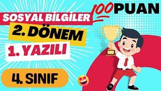 4. Sınıf Sosyal Bilgiler 2. Dönem 1. Yazılı  2022-2023 Yazılı Kampı